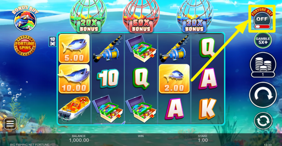 Big Fishing Net Fortune Fortune Bet