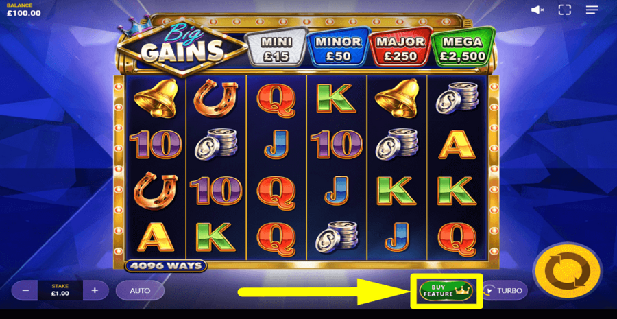 Big Gains Buy Feature