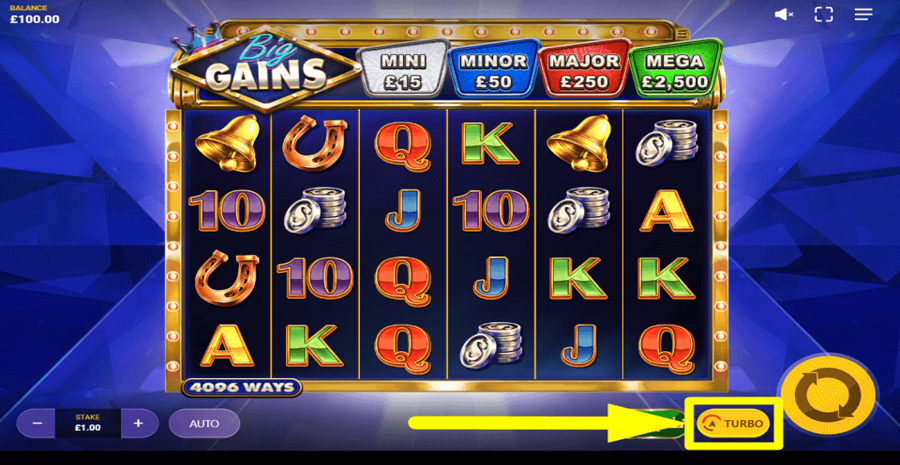 Big Gains Turbo Feature