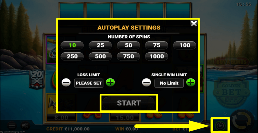 Big Game Fishing Autoplay Feature