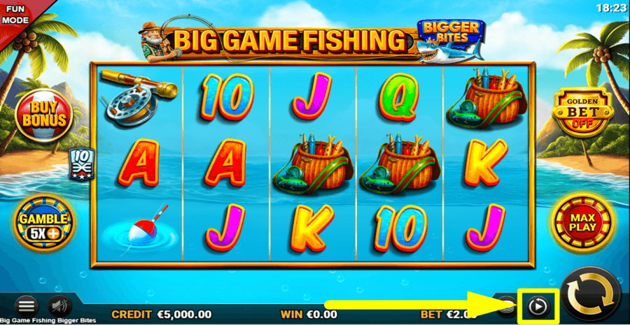 Big Game Fishing Bigger Bites Autoplay Feature