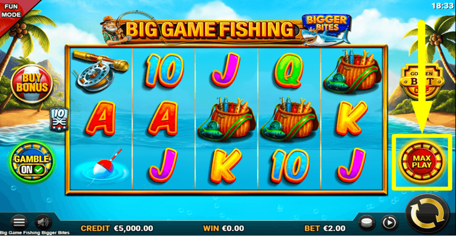 Big Game Fishing Bigger Bites Max Play Feature