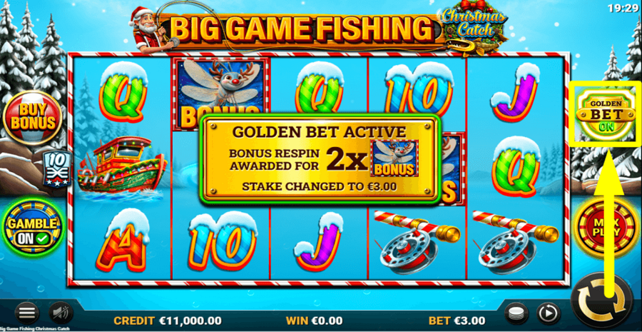 Big Game Fishing Christmas Catch Golden Bet Feature