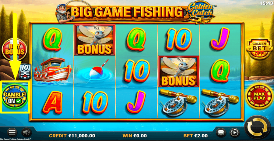 Big Game Fishing Golden Catch Gamble Feature