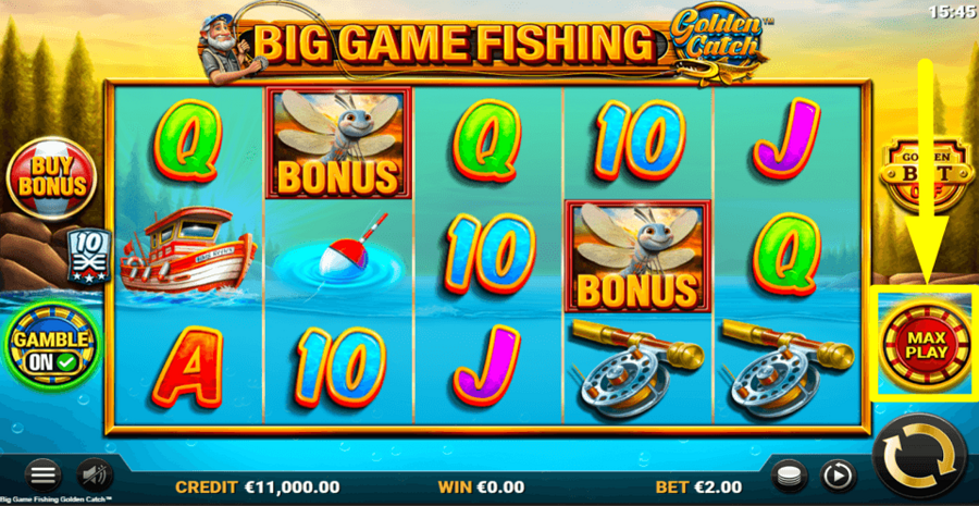 Big Game Fishing Golden Catch Max Play Feature