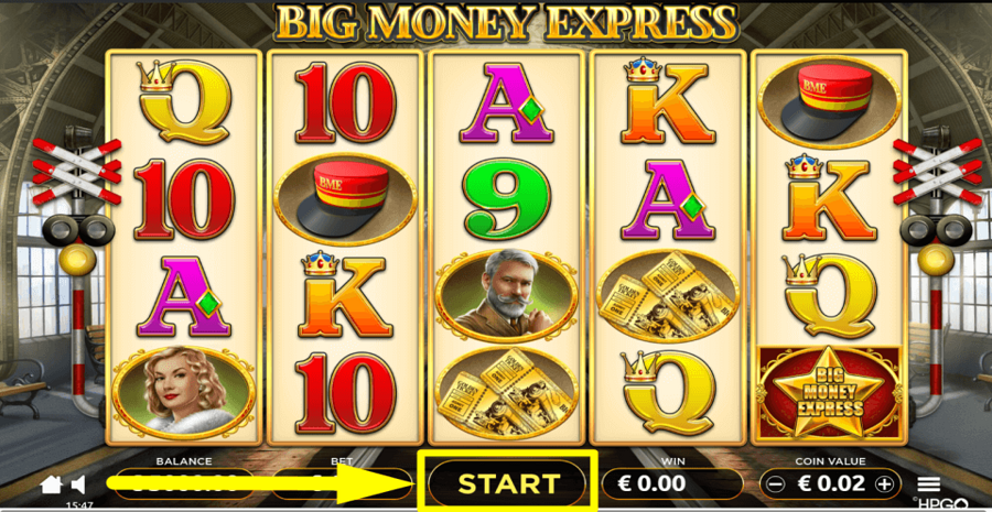 Big Money Express Start Button