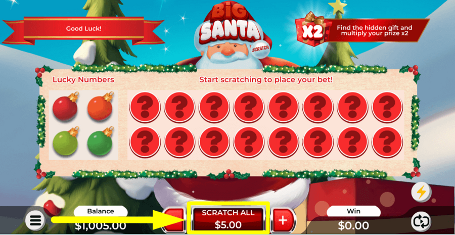 Big Santa Scratch Scratch All button6