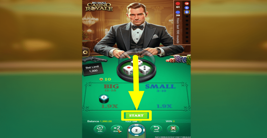 Big Small Casino Royale Start Button