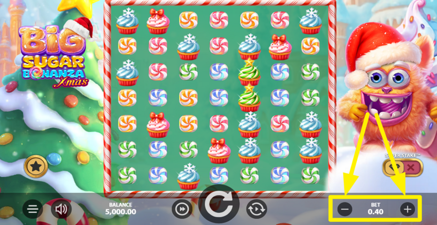 Big Sugar Bonanza Xmas Adjust Bet
