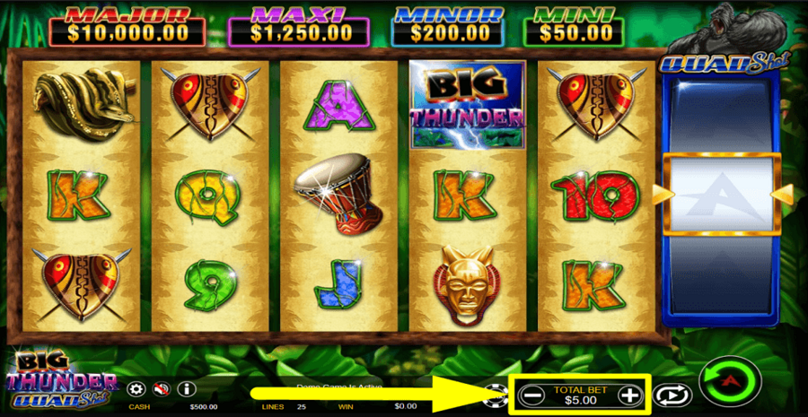 Big Thunder Quad Shot Bet Value