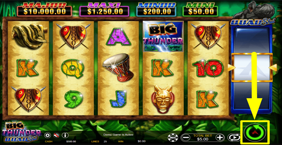 Big Thunder Quad Shot Spin Button