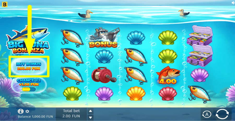 Big Tuna Bonanza Buy Feature