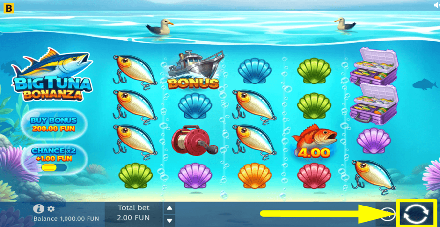 Big Tuna Bonanza Spin Button