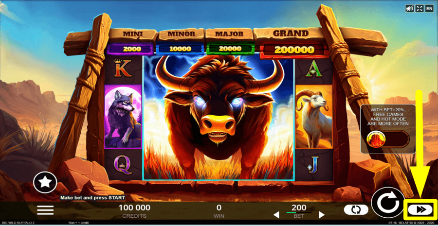 Big Wild Buffalo 2 Turbo Feature