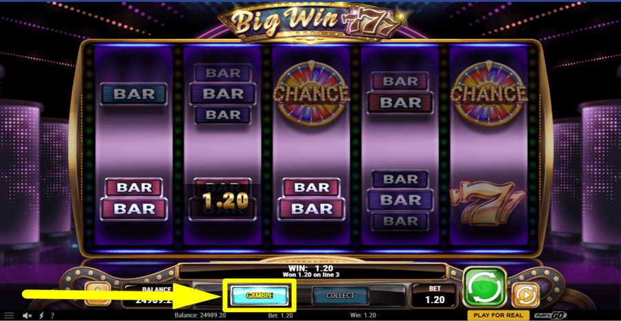 Big Win 777 Gamble Feature