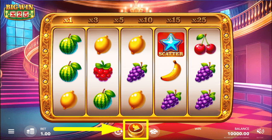Big Win x25 Start Button