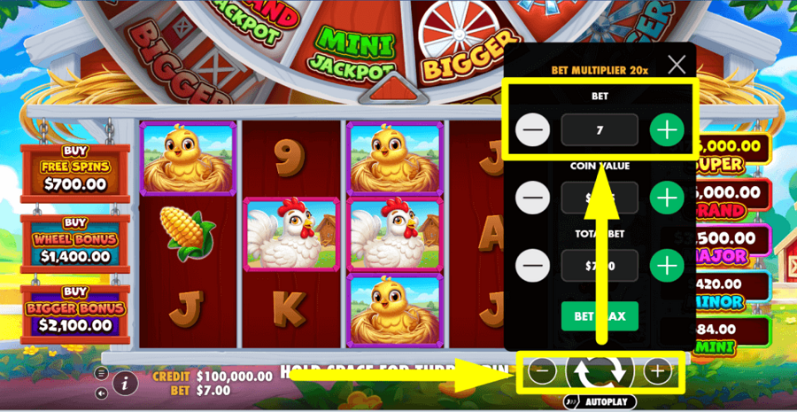 Bigger Barn House Bonanza Bet Value