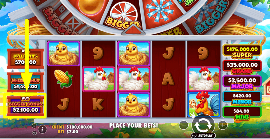 Bigger Barn House Bonanza Bonus Feature