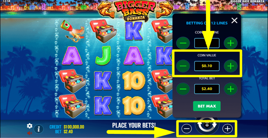 Bigger Bass Bonanza Coin Value