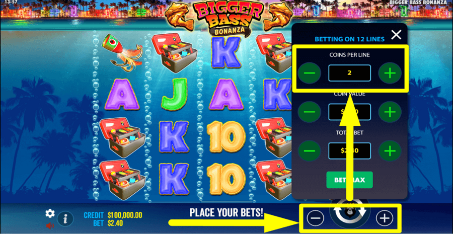 Bigger Bass Bonanza Coins Per Line Value