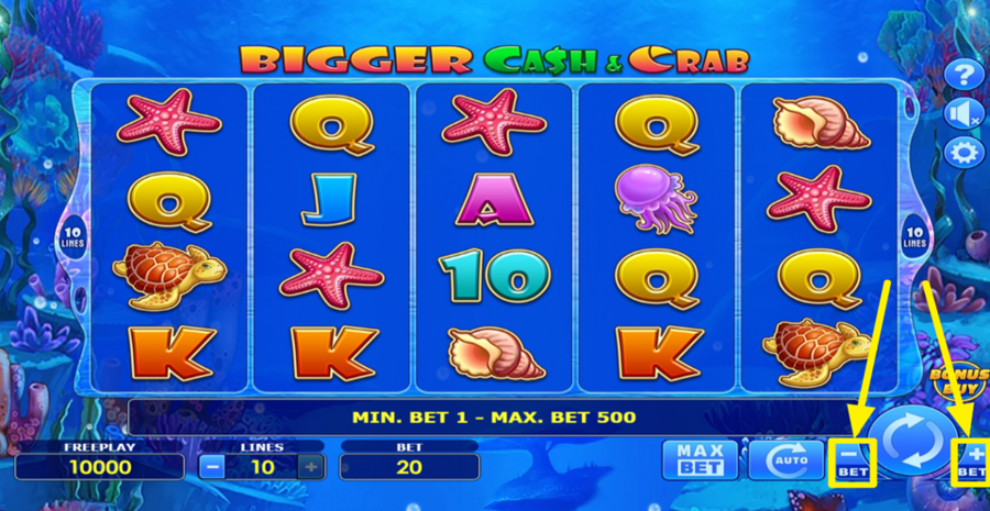 Bigger Cash And Crab Adjust Bet