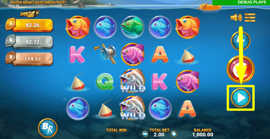 Bigger Money Bass Smash Pots Autoplay Feature