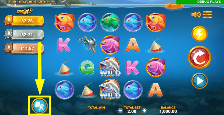 Bigger Money Bass Smash Pots Bonus Rush Feature