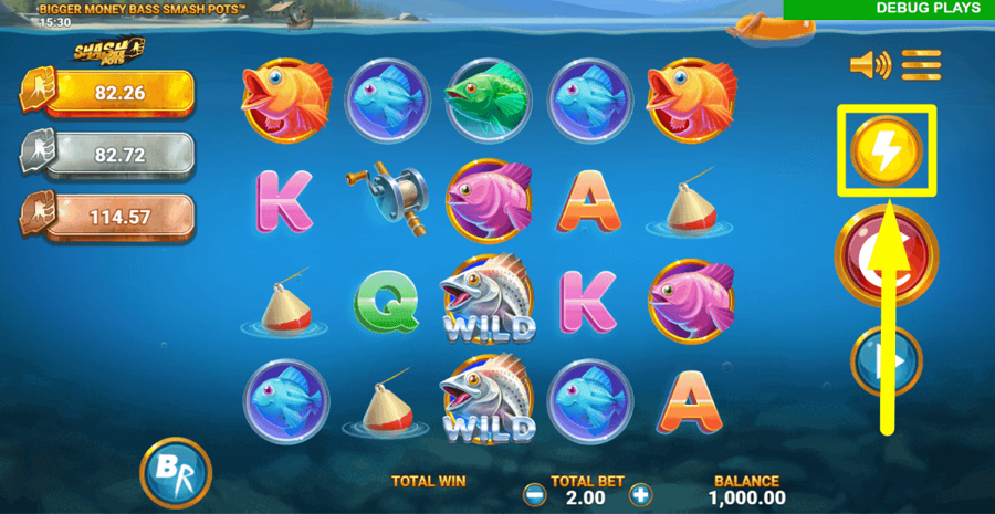 Bigger Money Bass Smash Pots Turbo Feature