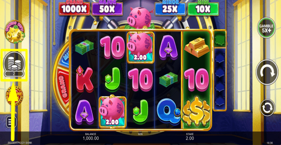 Bigger Piggy Bank Bet Value