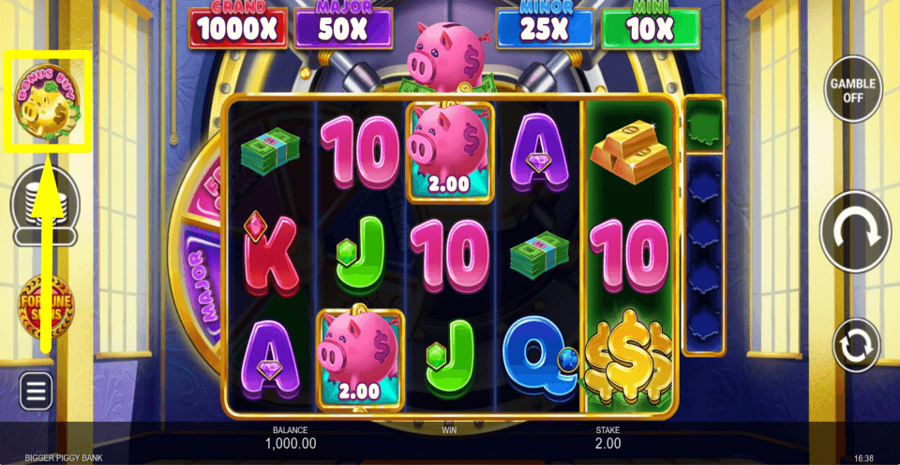 Bigger Piggy Bank Bonus Buy Feature
