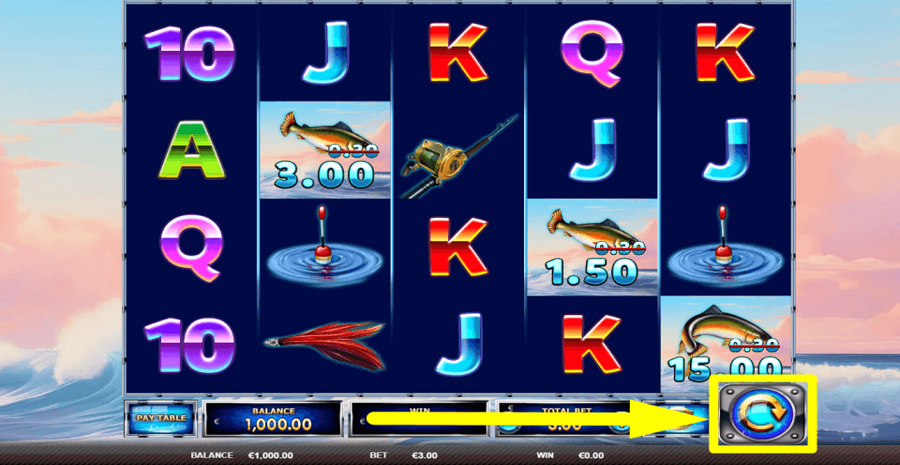 Bigger Size Fishin Spin Button
