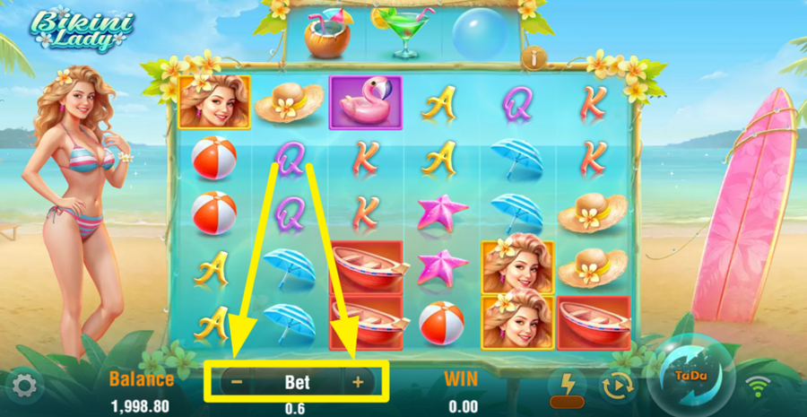 Bikini Lady Adjust Bet