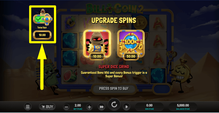 Bill And Coin 2 Dream Drop Upgrade Spins Feature