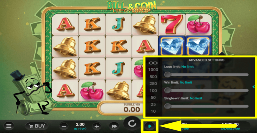 Bill And Coin Dream Drop Autoplay Feature