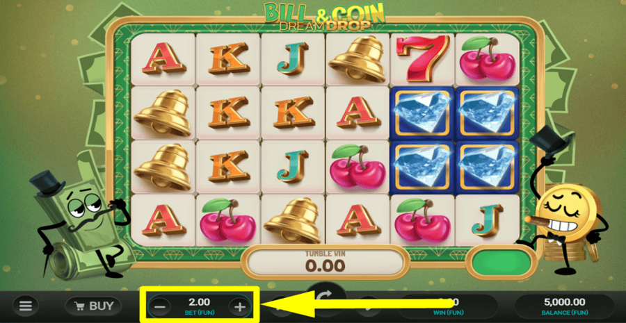 Bill And Coin Dream Drop Bet Value