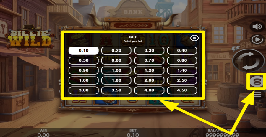 Billie Wild Adjust Bet