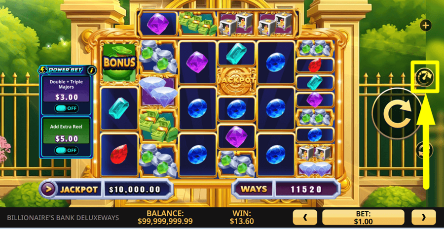 Billionaires Bank Deluxeways Turbo Feature