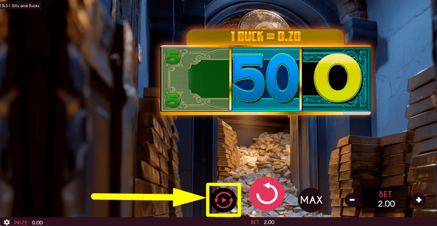 Bills And Bucks Autoplay Feature