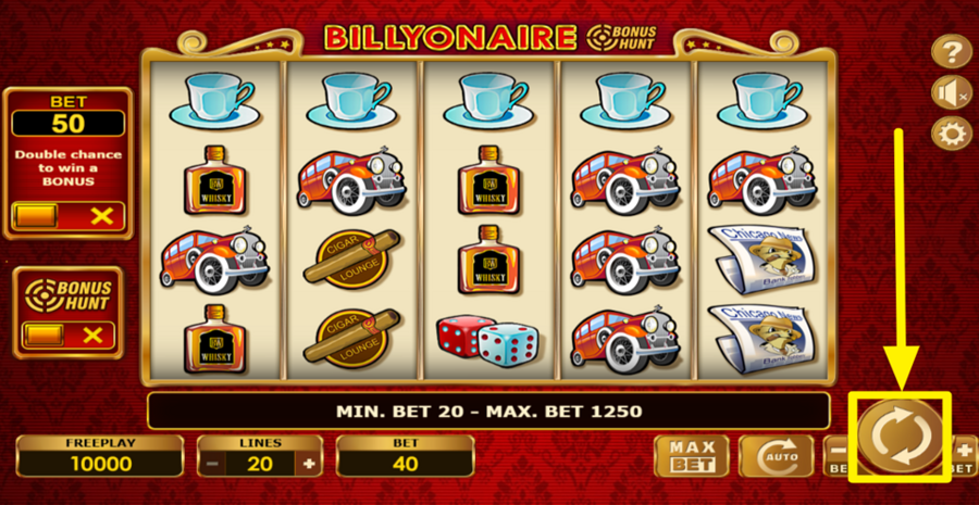 Billyonaire Bonus Hunt Spin