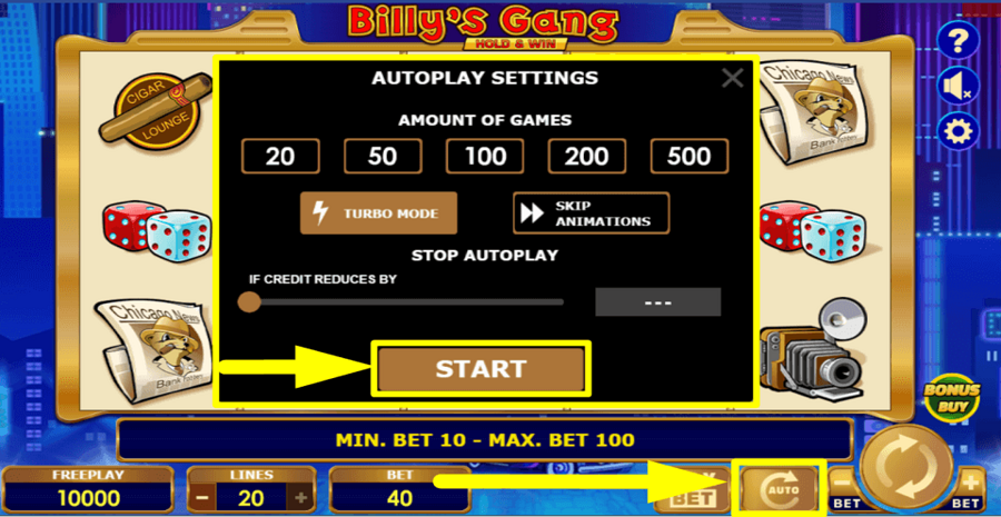 Billys Gang Autoplay Feature