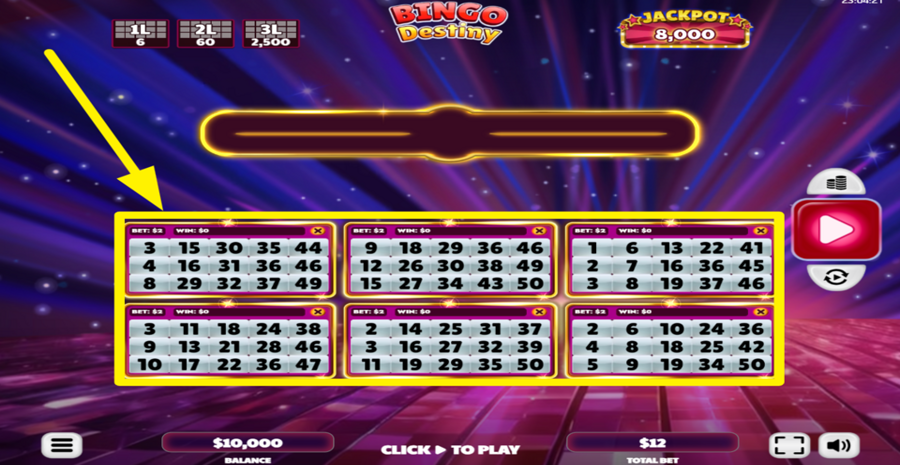Bingo Destiny Adjust Tickets