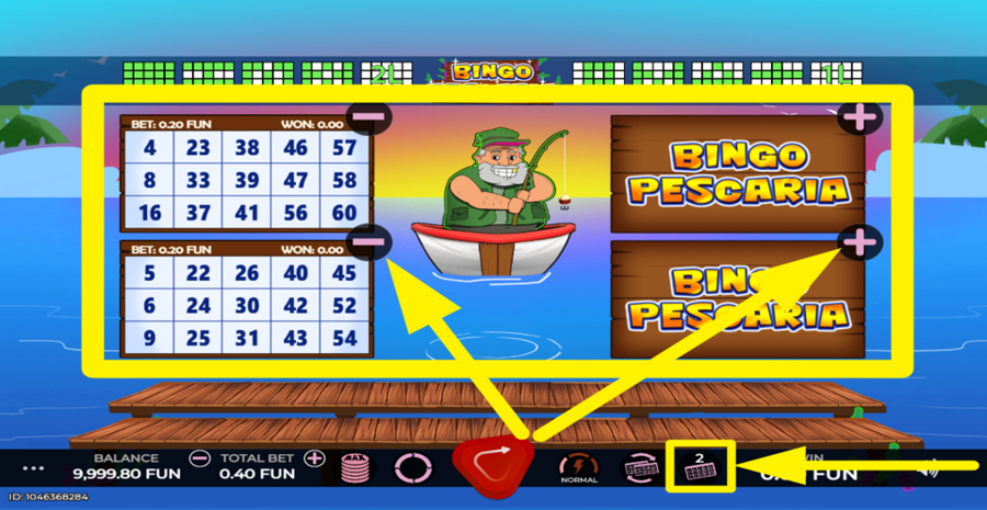 Bingo Pescaria Adjust Cards