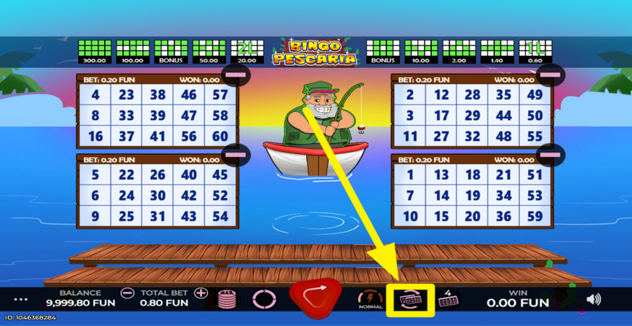 Bingo Pescaria Number Shuffle
