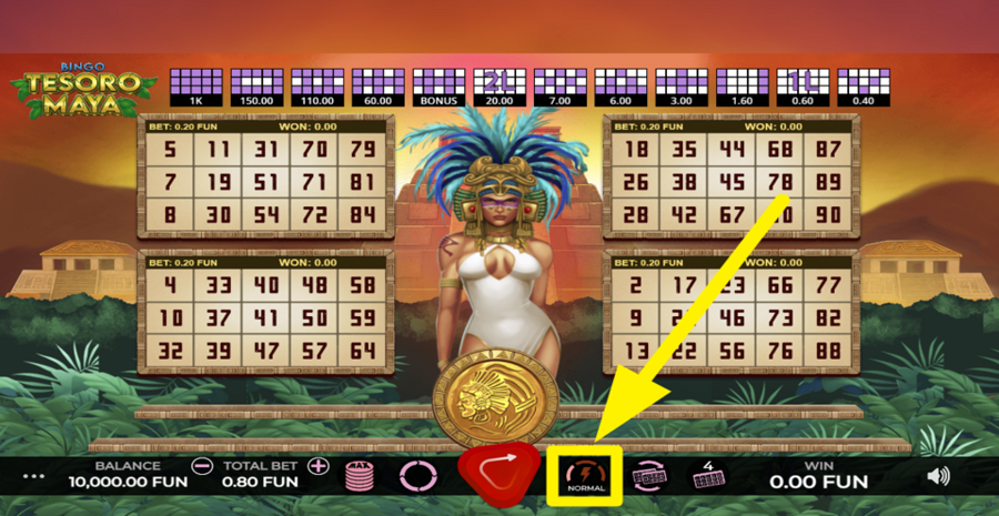 Bingo Tesoro Maya Turbo