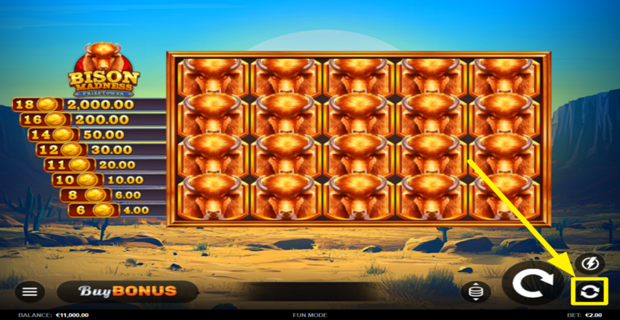 Bison Madness Prizetower Autoplay