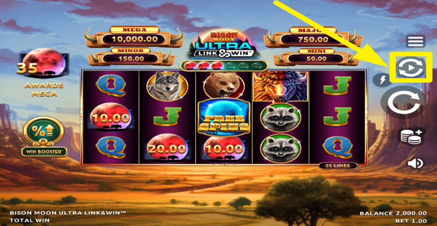 Bison Moon Ultra Link And Win Autoplay