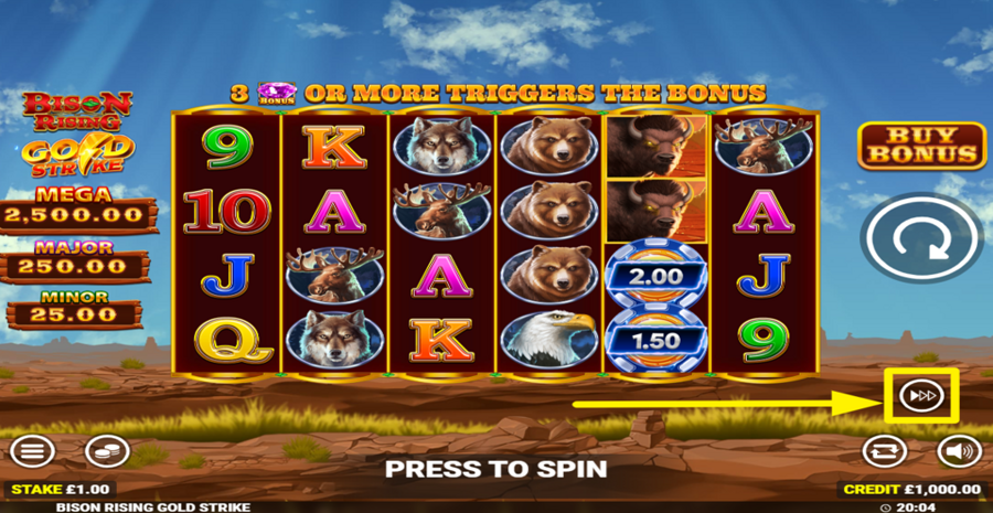 Bison Rising Gold Strike Turbo