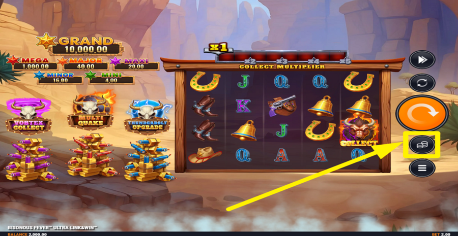 Bisonous Fever Ultra Link And Win Adjust Bet