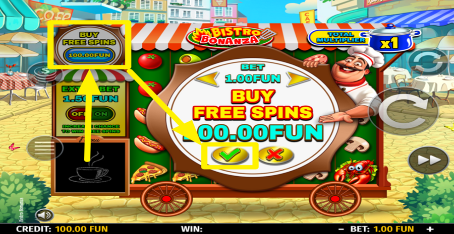 Bistro Bonanza Buy Bonus