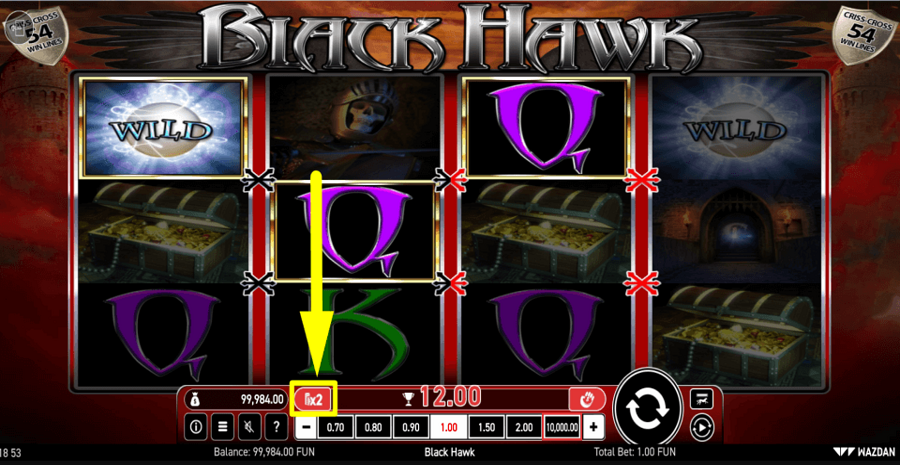 Black Hawk Gamble Feature